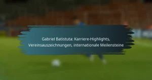 Gabriel Batistuta: Karriere-Highlights, Vereinsauszeichnungen, internationale Meilensteine